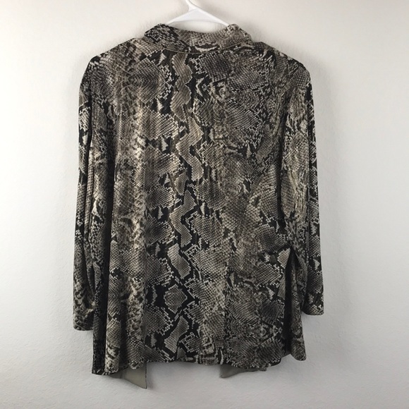 Snake print jacket and tank top 1x - Picture 6 of 6